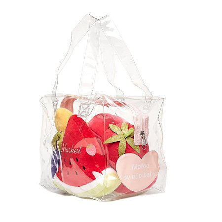 Coleção Comidinhas de Pelúcia - Bolsa com Kit Legumes e Frutas