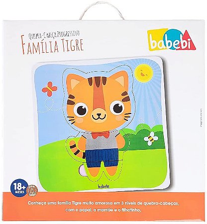 Quebra Cabeça - Progressivo Família Tigre - BaBeBi