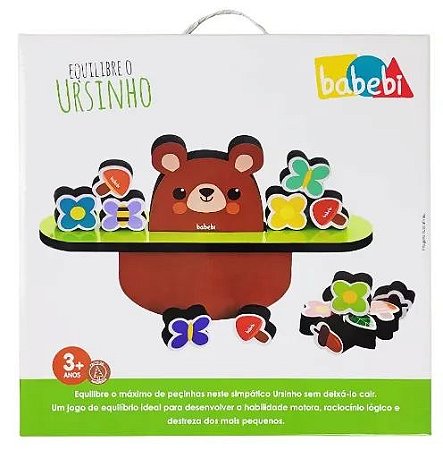 Equilibre o ursinho - Brinquedo Educativo - Babebi - Ioiô de Pano Brinquedos  Educativos