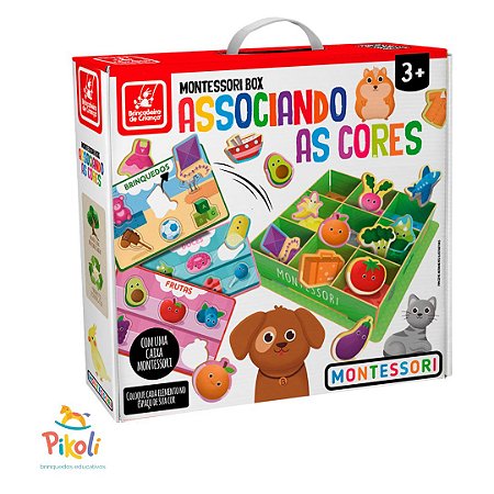 Box - Associando As Cores - Montessori