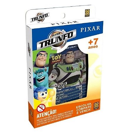 Jogo Cartas - Trunfo - Pixar