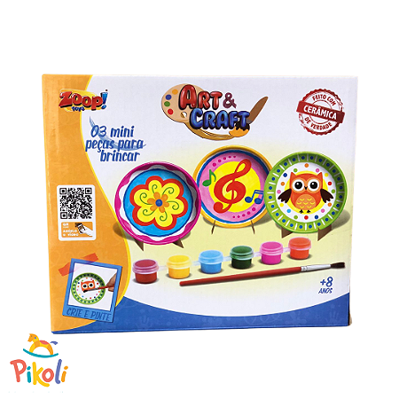 Mini Coleção Art Craft - Kit Louças - Pratinhos