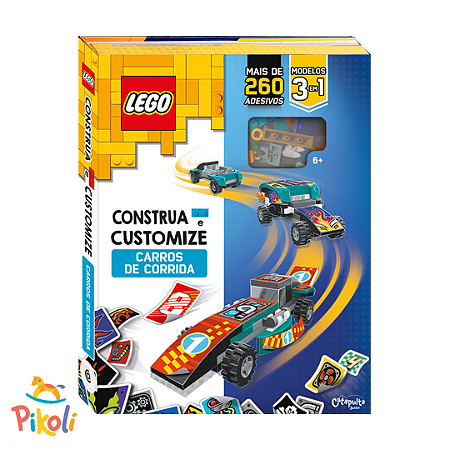 Livro - Lego - Construa E Customize - Carros De Corrida