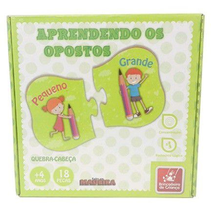 Quebra Cabeça - Aprendendo os Opostos