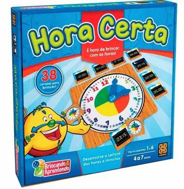 JOGO APRENDA AS HORAS BRINCANDO 144 PEÇAS REF 12.047 - TOIA