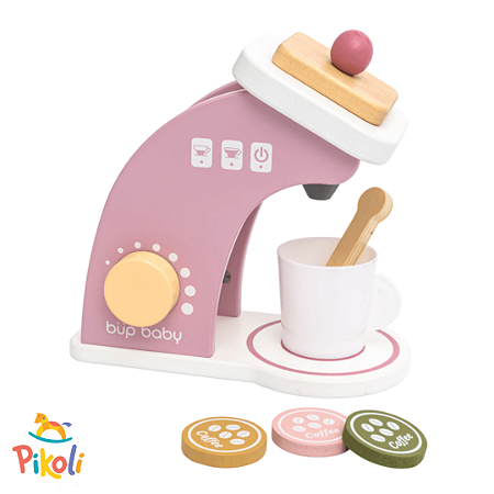 Coleção Comidinhas - Kit Cafeteira - Rosa - Metoo