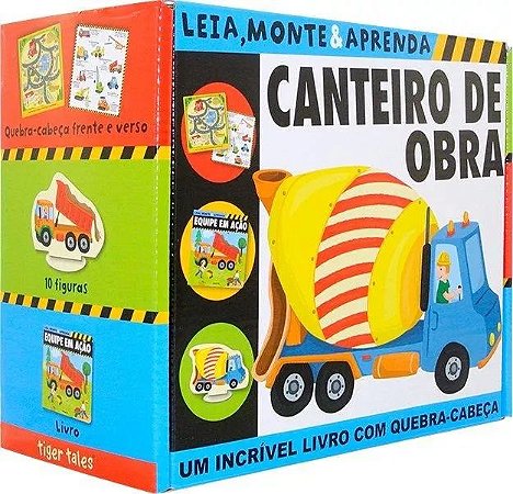 Livro - Canteiro de Obra: Leia, Monte e Aprenda