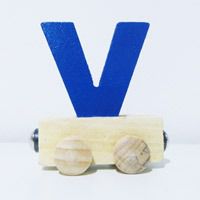 Vagão Letra V - Azul