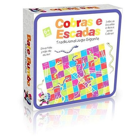 Jogo Cobras e Escadas Gigante - 70 por 70 cm