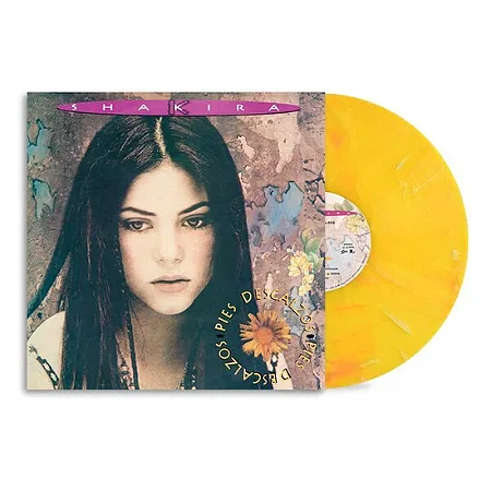 Shakira - Pies Descalzos (Yellow With Red Swirl Marble Edition) LP