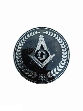 Adesivo Metal Freemason Niquel