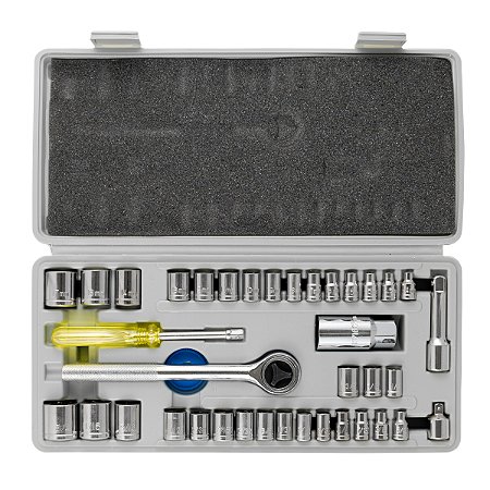 Jogo de Soquetes com Chave Catraca 40pçs 3FW Eda