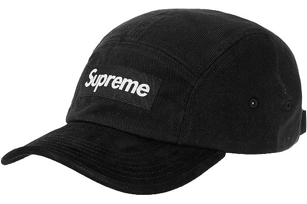 Supreme Suede Visor Camp Cap Black