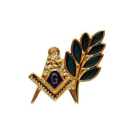 PIN ESQUADRO E COMPASSO + ACACIA