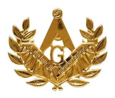 PIN ESQUADRO E COMPASSO COM ACÁCIA