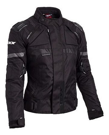 jaqueta de motociclista feminina