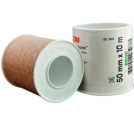 Fita Cirúrgica Micropore 3M Bege 50mm x 10m