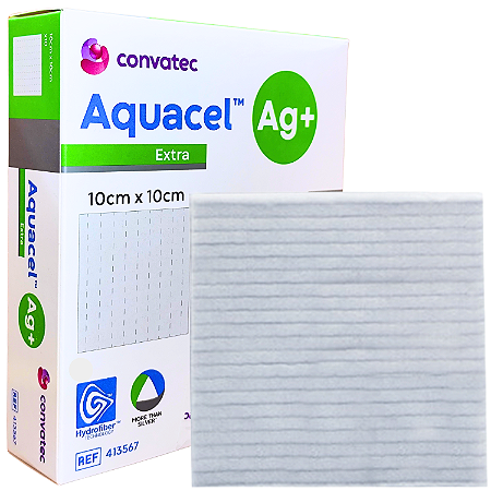 Curativo Aquacel AG+ EXTRA 10cm x 10cm - CONVATEC