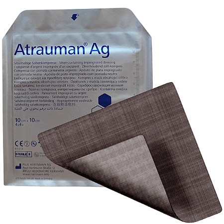 Curativo Atrauman Ag Não Aderente com Prata Antimicrobiana 10cm x 10cm