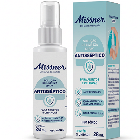 Spray Antisséptico PHMB 0,1% Com Óleo de Melaleuca Missner 28ml