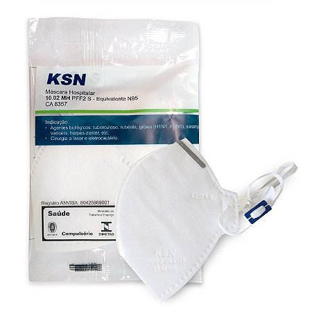 Máscara Hospitalar PFF2/N95 KSN - GabMedic Produtos ...