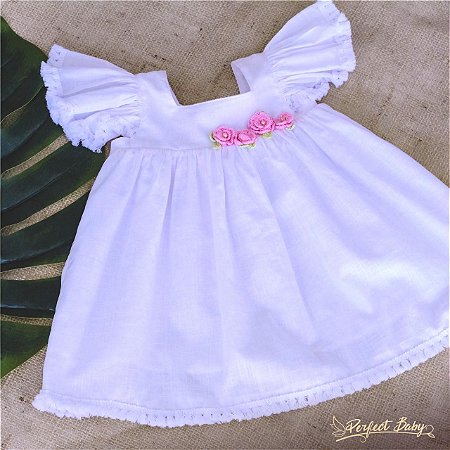 vestido cambraia de algodão