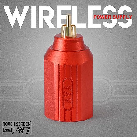 AVA W7 Wireless Tattoo Power Supply - Red