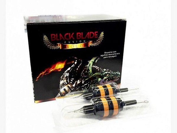 Biqueira Black Blade Gold New Design 25MM C/ Agulha - Traço - Unidade