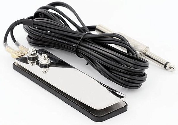 Pedal Slim Chapinha Fio De Silicone P10 - Preto