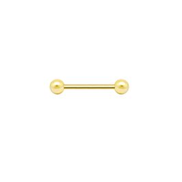 Piercing Barbell Tragus Aço 316L - Dourado