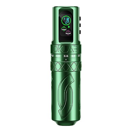 Máquina Pen DKlab Mizar c/2 baterias cursor ajustável - Verde