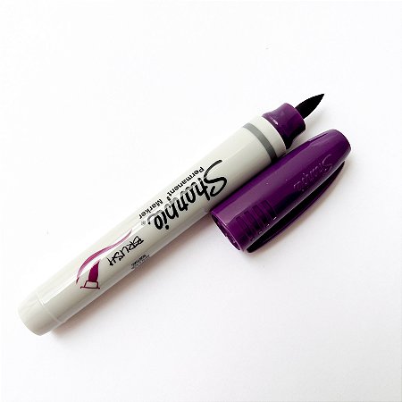 Caneta Sharpie Ponta Brush - Roxa