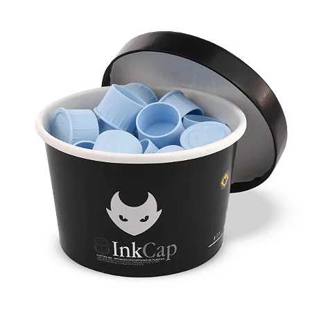 Ink Cap - Batoques de Silicone Azul - GG - 25 unidades