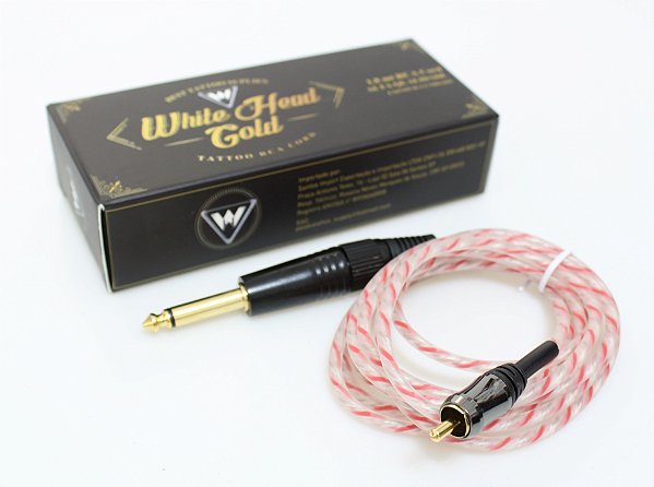 Cabo Rca White Head Gold - Vermelho