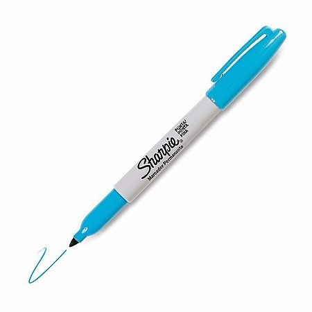 Caneta Sharpie Fine Point - Azul Turquesa