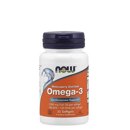 Omega 3  1000mg  30 Caps - 180 Epa/120 Dha - Now Sports