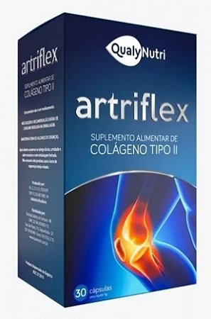 ARTRIFLEX  COLÁGENO TIPO II com 30 cápsulas - Qualy Nutri