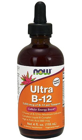 Ultra B-12 5,000 mcg (118ml) - Now Sports