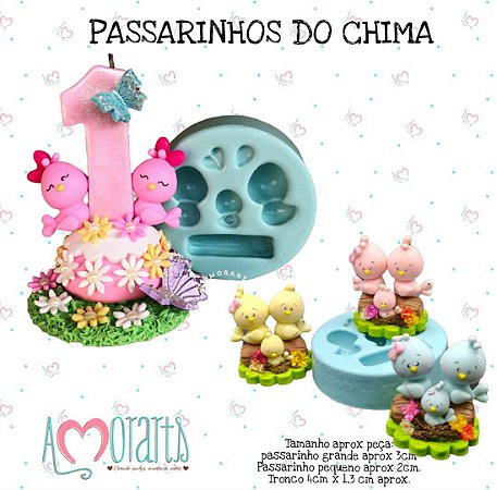 Molde Passarinhos do Chima