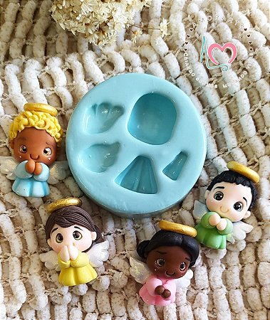 Molde de Silicone Mini Anjo--CÓD 203