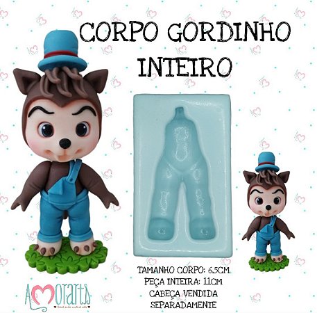 Molde de Silicone Corpo Gordinho Inteiro--CÓD 08
