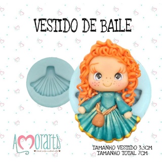 Molde de Silicone Vestido de Baile--CÓD 16