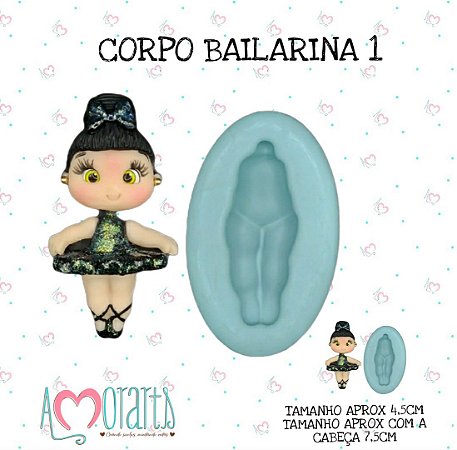 Molde de Silicone Corpo Bailarina 1