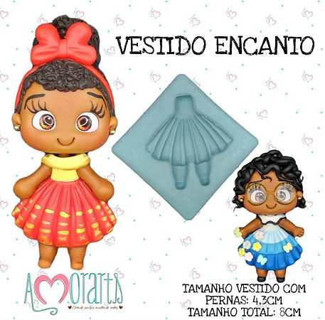 Molde de Silicone Vestido Encanto--CÓD 27