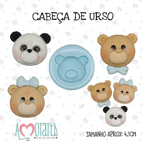Molde de Silicone Cabeça de Urso--CÓD 56