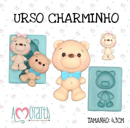 Molde de Silicone Urso Charminho--CÓD 58