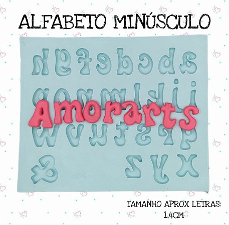 Molde de Silicone Alfabeto Minúsculo--CÓD 60