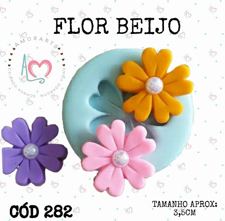 Molde Flor Beijo--CÓD 282