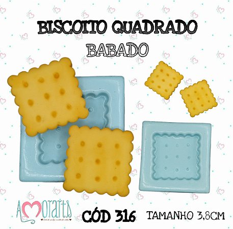 Biscoito Quadrado Babado--CÓD 316