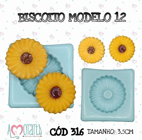 Molde Biscoito Modelo 12--CÓD 317